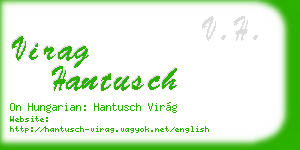 virag hantusch business card